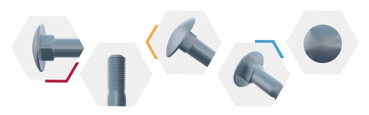 Partially Threaded Carriage Bolts details Partially Threaded Carriage Bolts details